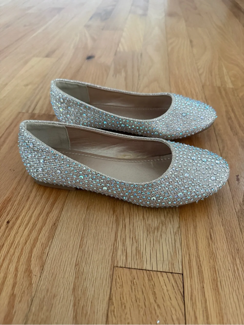 Dream Pairs Girls Glitter Slip On Ballerina Flats, Size 1